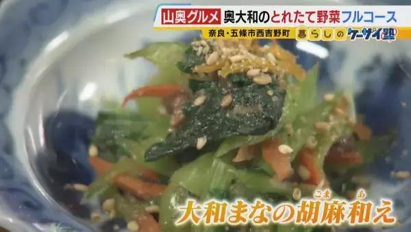 「【わざわざ行きたいグルメ】メニューは１つだけ！？大阪市内から移住した夫婦が営むレストラン　奈良の古民家で味わう“とれたて新鮮野菜のフルコース”【ポツンと山奥グルメ第2弾】」の画像