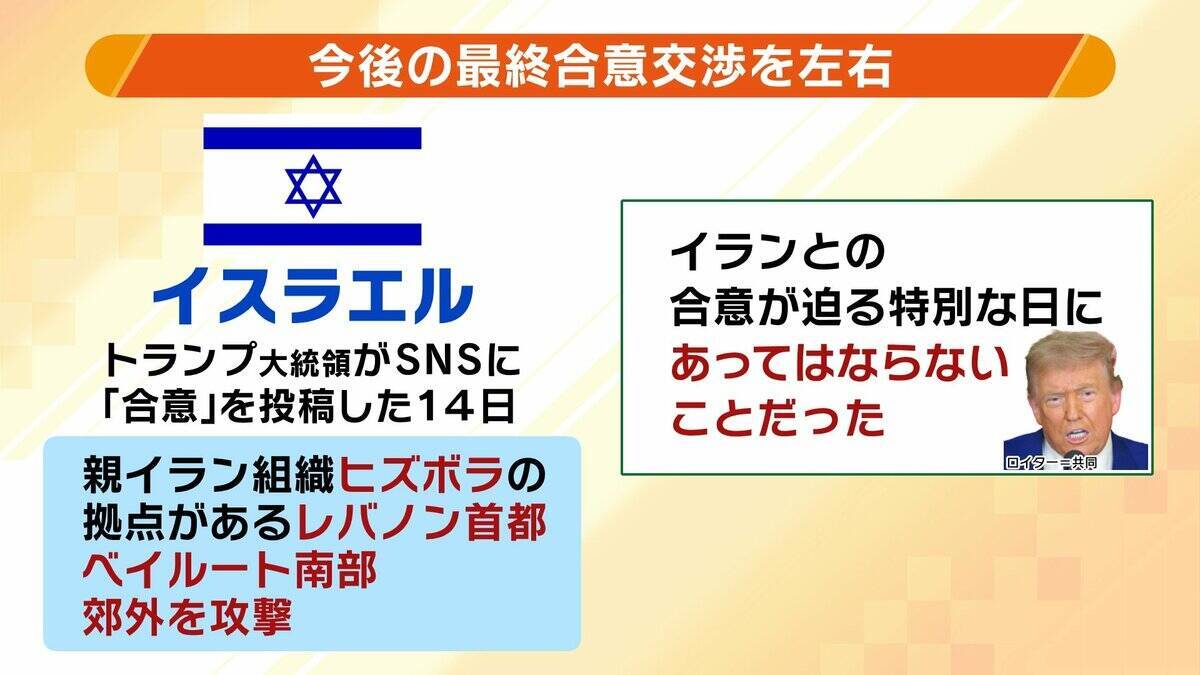【なぜいま】アメリカ・イランが戦闘終結に正式合意へ「トランプ氏の誕生日に『いい発表』をしたかったから」と専門家指摘　支持層向け“お祭り”の面も　ホルムズ・核問題どうなる　イスラエルがワイルドカードに？【解説】