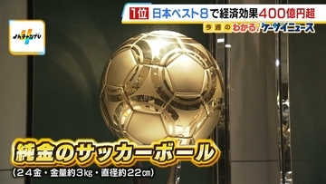 ワールドカップ特需を期待！？大黄金展に2億円超の純金サッカーボール　来場者「サラリーマンには一生働いても買えない…蹴ってみたいですけどね」