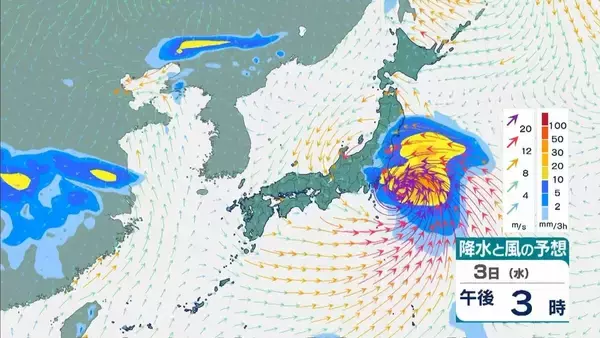 「【台風最新情報】関西に最接近は3日午前か　徳島・和歌山・奈良などで1日に300ミリの大雨予想も…九州で新設の『レベル４高潮危険警報』の可能性　大阪・京都・兵庫・奈良・和歌山・徳島　各府県の雨風予報まとめ　気象庁最新シミュレーション」の画像
