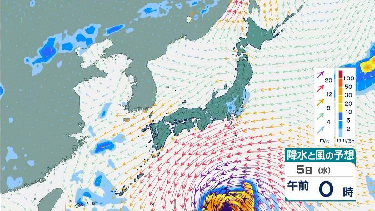 【台風13号】「猛烈」な勢力でウェーク島近海を西北西へ…最大瞬間風速「秒速80メートル」　来週5日ごろには日本の南へ接近のおそれ　地震被災地も最新情報に注視を【雨と風最新シミュレーション】