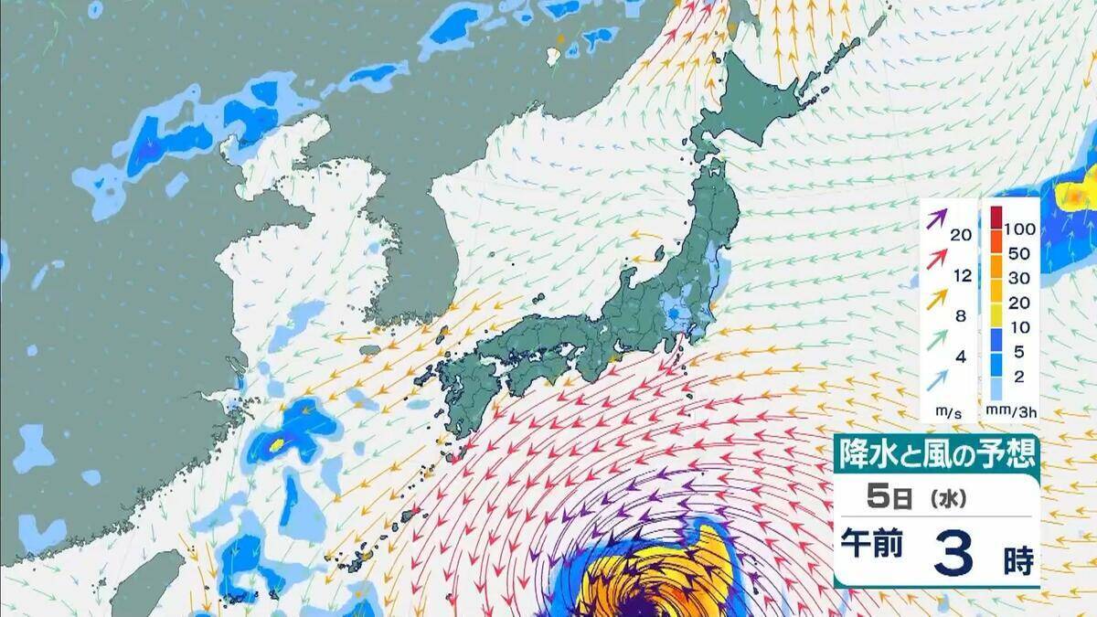 【台風13号】「猛烈」な勢力でウェーク島近海を西北西へ…最大瞬間風速「秒速80メートル」　来週5日ごろには日本の南へ接近のおそれ　地震被災地も最新情報に注視を【雨と風最新シミュレーション】