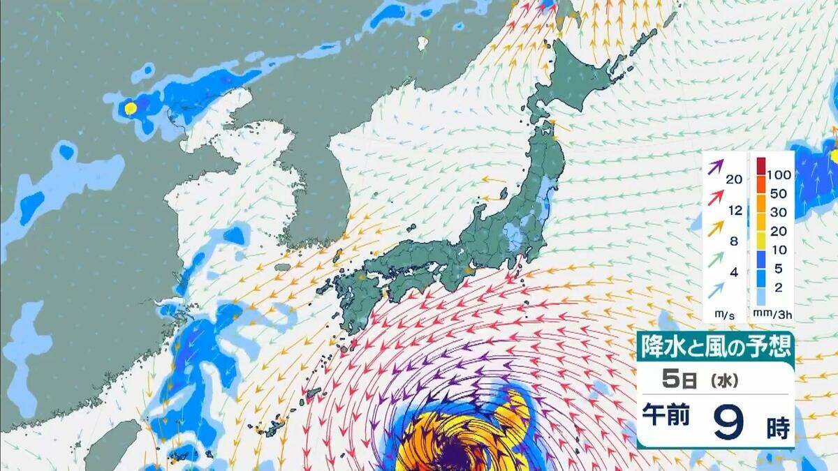 【台風13号】「猛烈」な勢力でウェーク島近海を西北西へ…最大瞬間風速「秒速80メートル」　来週5日ごろには日本の南へ接近のおそれ　地震被災地も最新情報に注視を【雨と風最新シミュレーション】