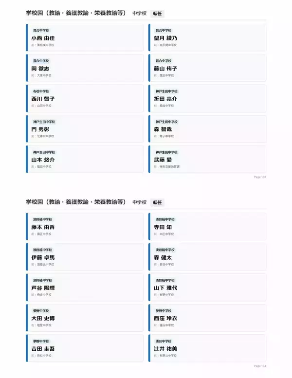 「【神戸市・教職員人事異動2026】校長、教頭先生などの新任・転任「あの先生どこ行ったん？」全掲載（小学校、中学校、高等学校など）」の画像