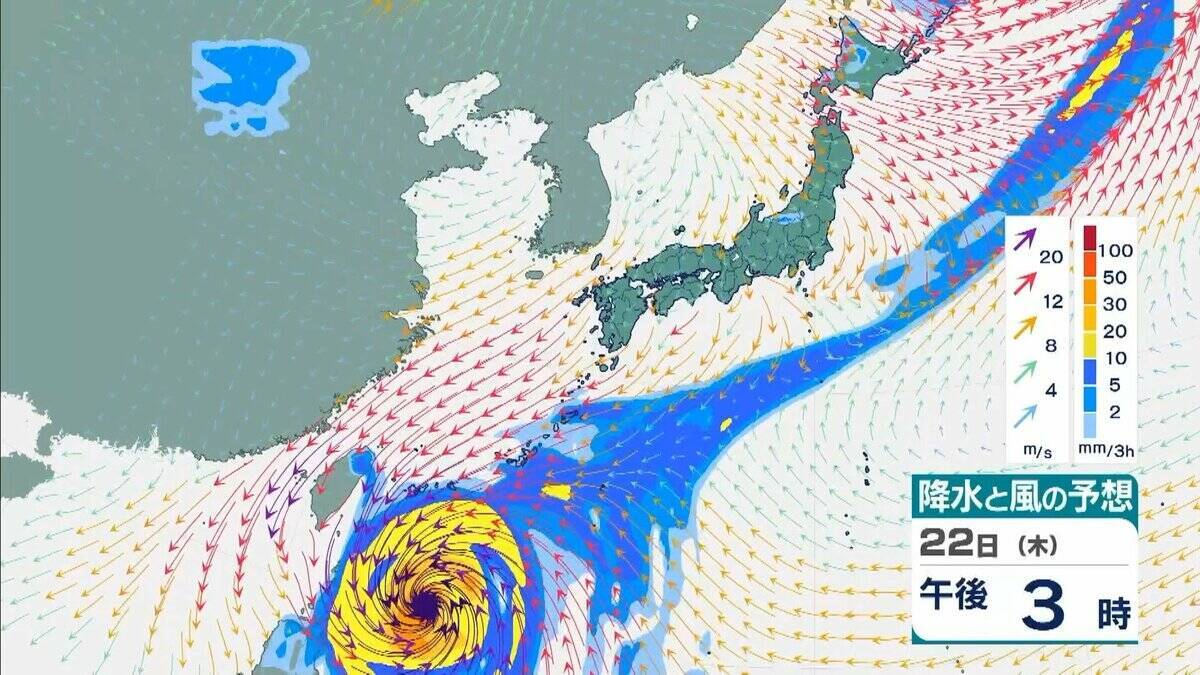 【台風情報】台風30号 今後の進路予想は“日本列島より”に…九州などに接近のおそれも　先島諸島では暴風などに厳重警戒　風が強まる前に早めの対策を【10月21日午前の台風・雨風シミュレーション】
