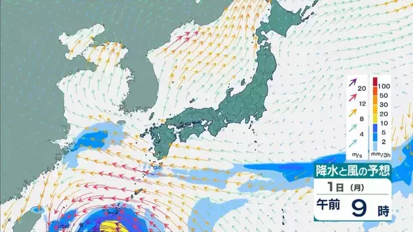 「【台風6号】6月2日（火）に沖縄直撃か　予報円に近畿入る…日本列島に沿うように「急カーブ」？九州・中国・四国などに影響のおそれも【雨と風最新シミュレーション】」の画像