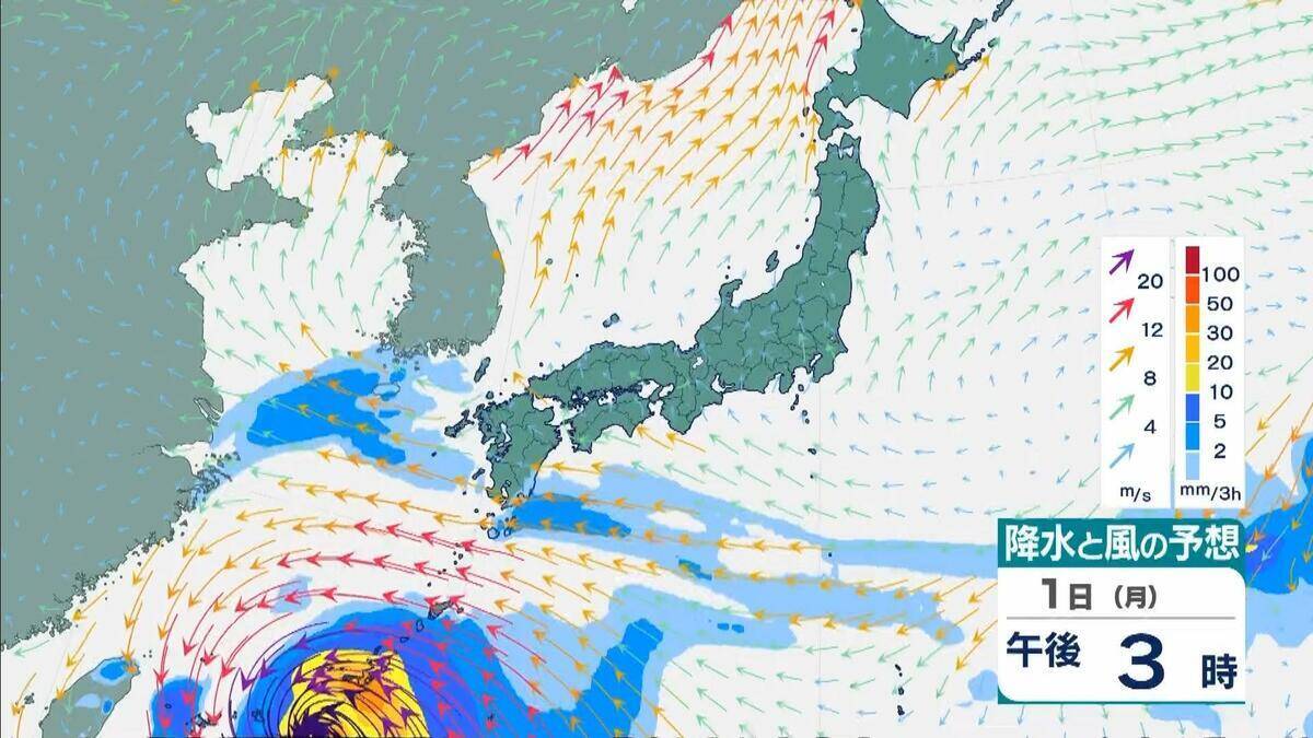 【台風6号】6月2日（火）に沖縄直撃か　予報円に近畿入る…日本列島に沿うように「急カーブ」？九州・中国・四国などに影響のおそれも【雨と風最新シミュレーション】