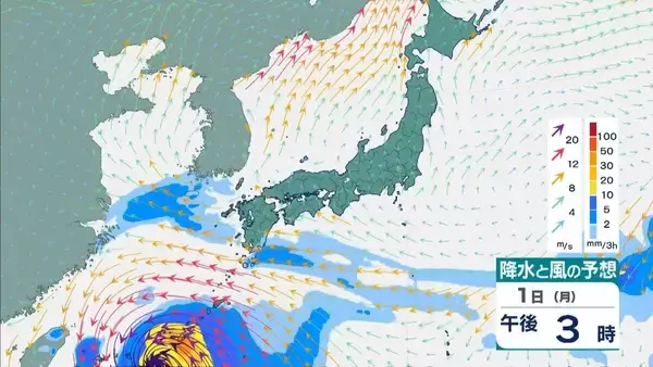 「【台風6号】6月2日（火）に沖縄直撃か　予報円に近畿入る…日本列島に沿うように「急カーブ」？九州・中国・四国などに影響のおそれも【雨と風最新シミュレーション】」の画像