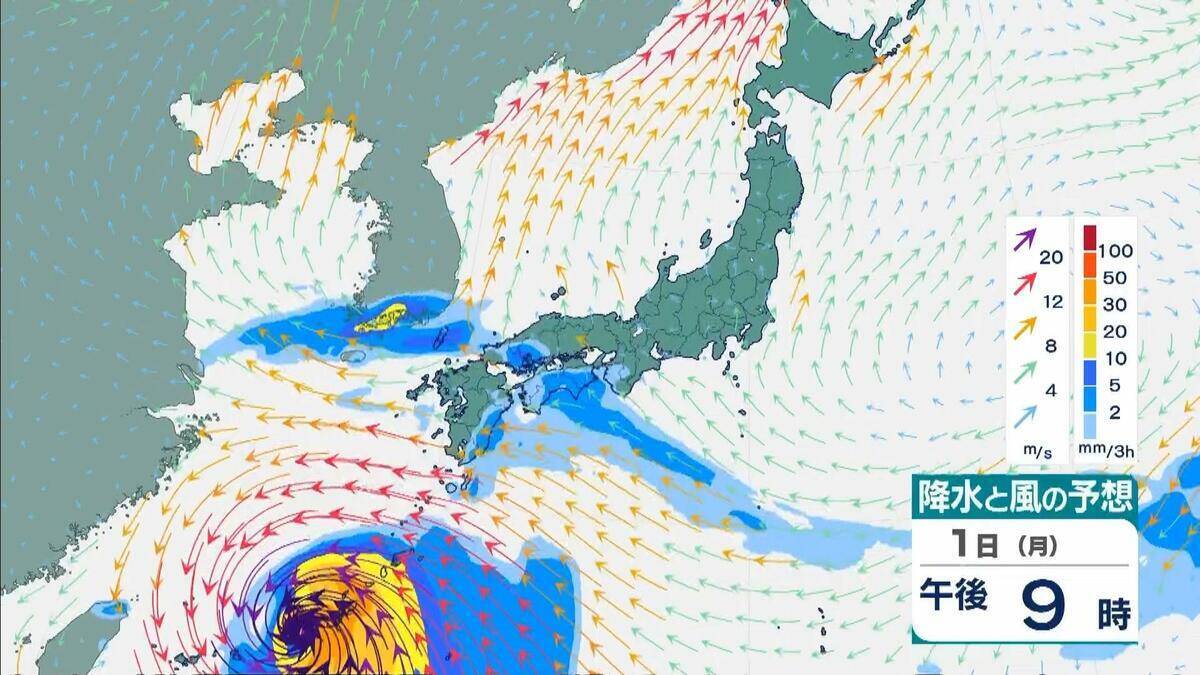 【台風6号】6月2日（火）に沖縄直撃か　予報円に近畿入る…日本列島に沿うように「急カーブ」？九州・中国・四国などに影響のおそれも【雨と風最新シミュレーション】