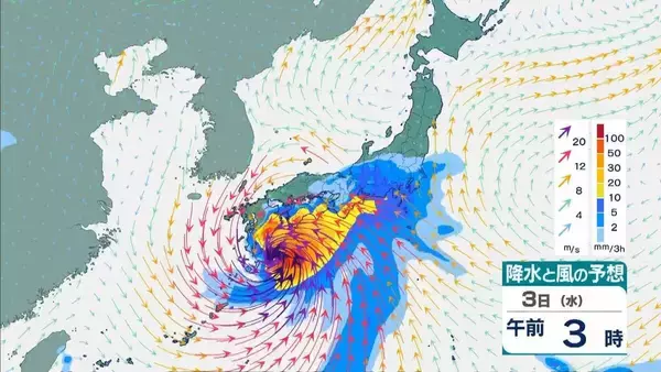 「【台風6号】6月2日（火）に沖縄直撃か　予報円に近畿入る…日本列島に沿うように「急カーブ」？九州・中国・四国などに影響のおそれも【雨と風最新シミュレーション】」の画像