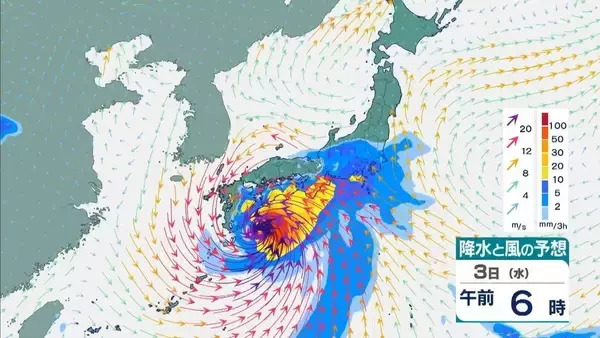 「【台風6号】6月2日（火）に沖縄直撃か　予報円に近畿入る…日本列島に沿うように「急カーブ」？九州・中国・四国などに影響のおそれも【雨と風最新シミュレーション】」の画像