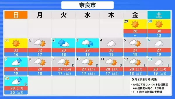 「【台風6号】6月2日（火）に沖縄直撃か　予報円に近畿入る…日本列島に沿うように「急カーブ」？九州・中国・四国などに影響のおそれも【雨と風最新シミュレーション】」の画像