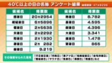 最高気温40℃以上の日の名称「酷暑日」に決定 気象庁が発表　この夏も早速「酷暑日」発生のおそれ？　【MBS気象予報士が解説】
