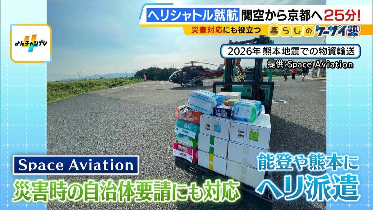 【片道1人2万円】関空⇔京都が25分！誰でも乗れるヘリ定期便「移動・観光・時短」の“一石三鳥”　自治体の要請で災害対応も「飛ばすなら人助けしたい」
