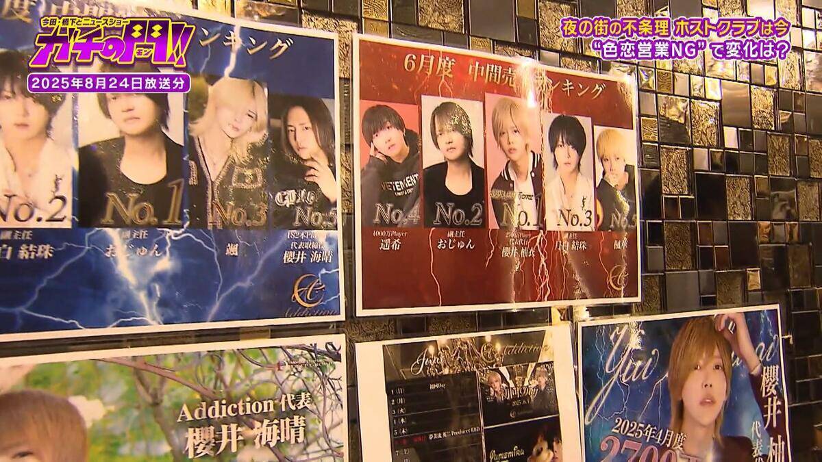 “色恋禁止”でホストクラブに変化　姿消す“ランキング広告” 「これダメですね、これも使えない…」　客は「疑似恋愛なければ金払う価値ない」【ガチの門】