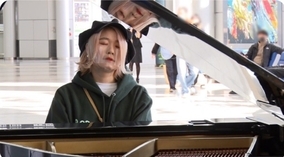 ハラミちゃん、『サンデー・ジャポン』の“復興ピアノ特集”に大反響！