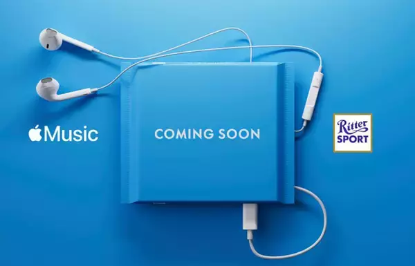 独Ritter Sport、3月2日よりApple Musicと協力したミルクチョコレート「Ritter Sport X Apple Music Edition」を限定販売すると発表