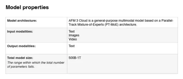 Apple、AFM 3 Cloudのモデルサイズは「500B〜1Tクラス・ラージモデル」と明らかに