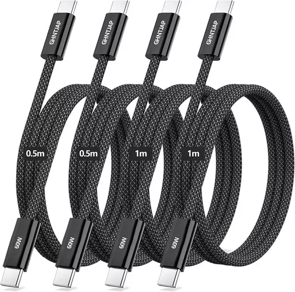 Amazon、GHNTJAPのUSB-Cケーブル4本セット「CC12-0.5M1Mx2-JP」を849円で販売中（プライムデー先行セール）