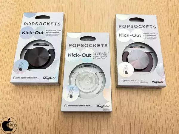 Apple Store、PopSocketsのMagSafeマウントグリップ「PopSockets Kick-Out Grip & Stand（MagSafe対応）」を販売開始（Apple限定）