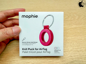 Apple Store、mophieのAirTag用ケース「mophie Knit Puck for AirTag」の新色を販売開始（Apple限定）