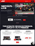 「米国Apple TVアカウントで「F1 TV」に追加料金無しでアクセス可能に」の画像1