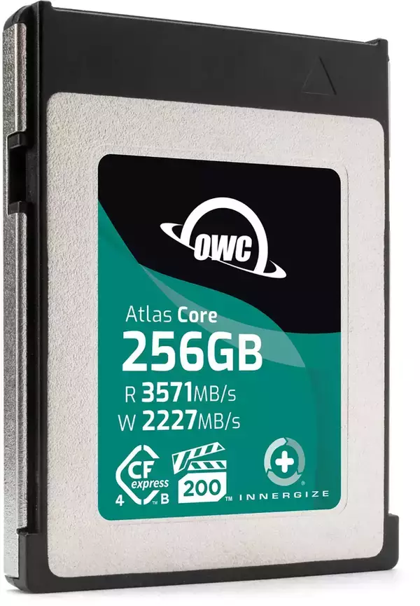 Other World Computing、OWC Atlas Coreメモリーカード「OWC Atlas Core CFexpress 4.0 Type B 256GBメモリーカード」を発表