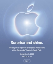 Apple、2026年9月10日午前2時（日本時間）にスペシャルイベント「おはよう世界。」を開催すると発表