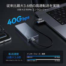 Amazon、SanzangMasterのUSB4/Thunderbolt 4対応M.2 NVMe SSDケース「BLM40C」を7,359円で販売中（タームセール）