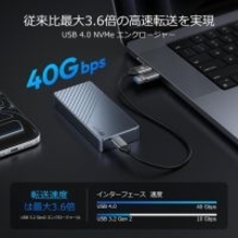 Amazon、SanzangMasterのUSB4/Thunderbolt 4対応M.2 NVMe SSDケース「BLM40C」を7,359円で販売中（タームセール）