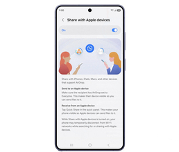 サムスン電子、Samsung Galaxy S26シリーズのQuick Shareが「AirDrop」に対応