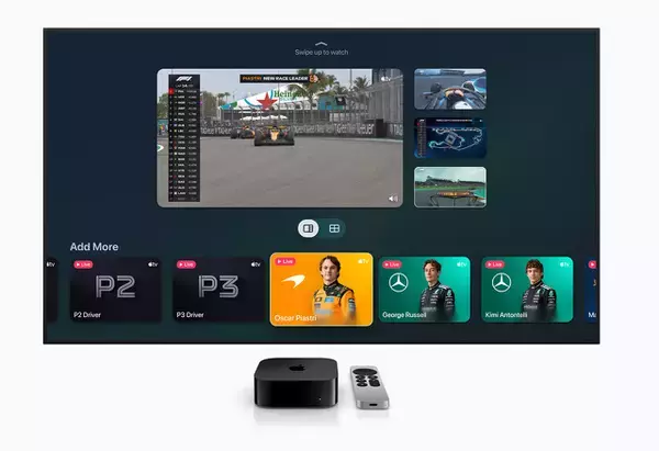 Apple、2026年のF1シーズンが今週末に開幕。アメリカではApple TVにて、4K Dolby Visionにて独占放送