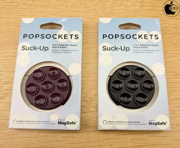 Apple Store、PopSocketsのMagSafeマウントグリップ「PopSockets Suck-Up Grip & Mount for iPhone（MagSafe対応）」を販売開始（Apple限定）