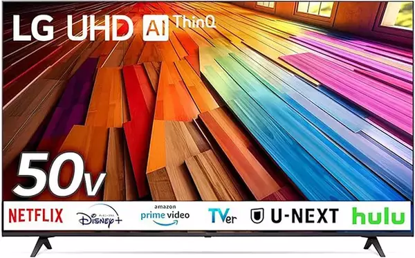 Amazon、LGのwebOS搭載50V型 4K液晶スマートテレビ「50UT8000PJB」を56,800円で販売中（タイムセール）