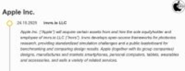 EUの公開情報から、Appleが1人AIスタートアップinvrs.ioを買収したことが明らかに