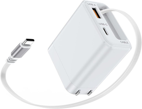 Amazon、AnniberのUSB-C充電ケーブル内蔵最大35W出力USB接続充電器「PT-WC-13」を1,259円で販売中（タイムセール）