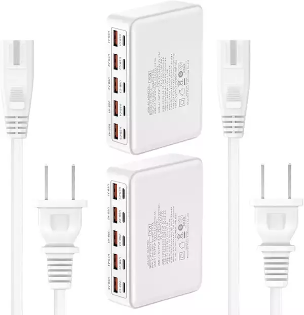 Amazon、Ailkinの10ポートUSB充電器「PT-WC-13」の2個セットを3,199円で販売中（タイムセール）