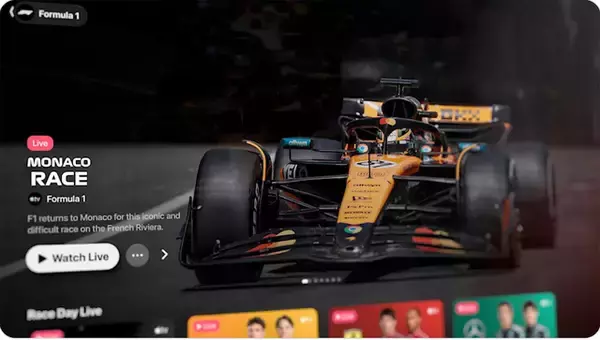 Apple、2026年3月7日からApple TVで提供を開始する「Formula 1」の予告を公開（ドライバーマルチビュー対応）