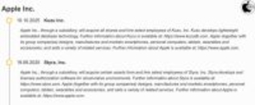 EUの公開情報から、Appleがグラフデーターベース企業Kuzu Incを買収したことが明らかに