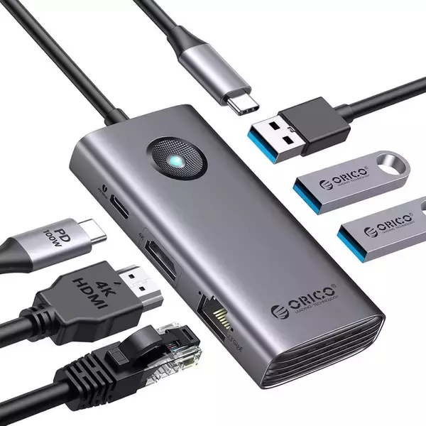Amazon、ORICOのUSB-C接続8 in 1ハブ「ORICO-PW11-8PH」を2,999円で販売中（クーポン適用）