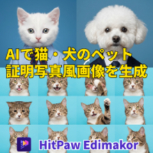 猫・犬のペット証明写真風テンプレートをAIで生成可能に【PR】