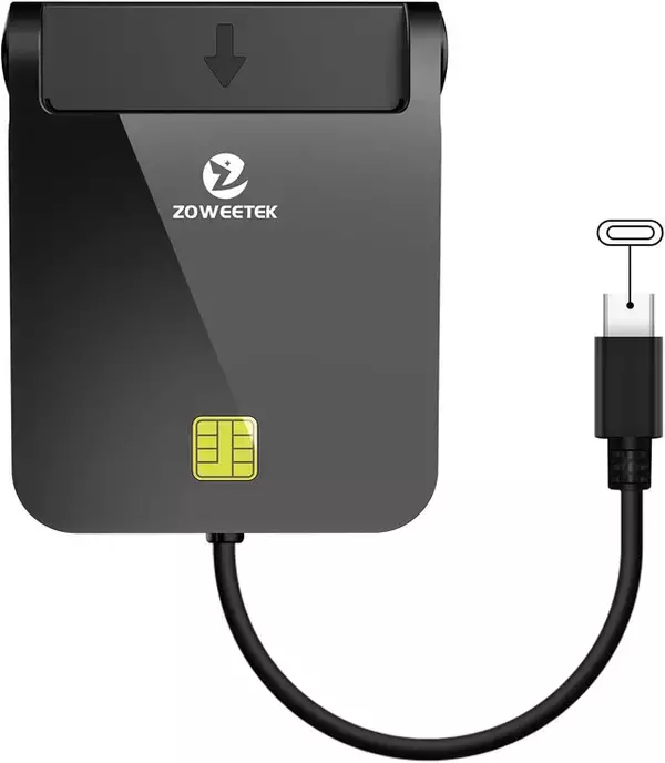 Amazon、ZOWEETEKのUSB-C接続マイナンバーカード対応ICカードリーダー「ZW-1206-8」を1,378円で販売中（スマイルセール）