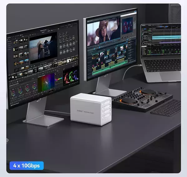 Amazon、ORICOのUSB4接続4ベイSSDケース「ORICO-8848U4」を19,199円で販売中（クーポン適用）