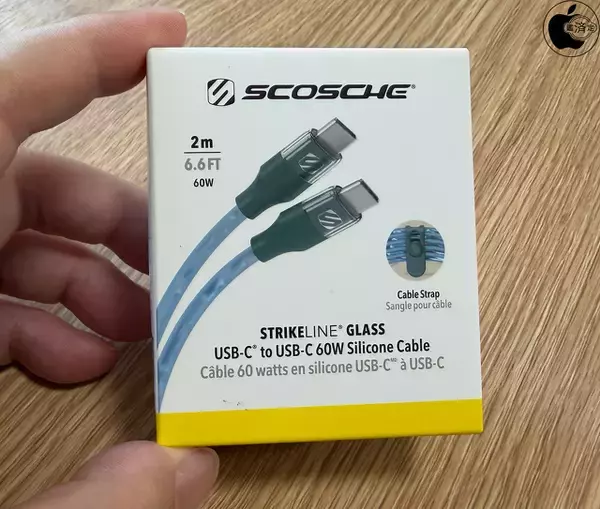 Apple Store、ScoscheのUSB-Cケーブル「Scosche StrikeLine USB-C - USB-C Cable」を販売開始