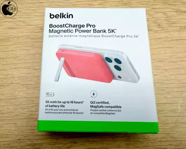 Apple Store、BelkinのQi2対応スタンド付きワイヤレスモバイルバッテリー「Belkin BoostCharge Pro Magnetic Power Bank 5K」のピンクモデルをリニューアルして販売開始