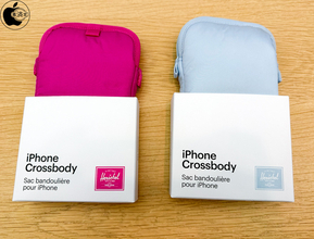 Apple Store、HerschelのAirTagポケット付きiPhone用クロスボディバッグ「Herschel Cloud Sling for iPhone」の新色を販売開始（Apple限定）