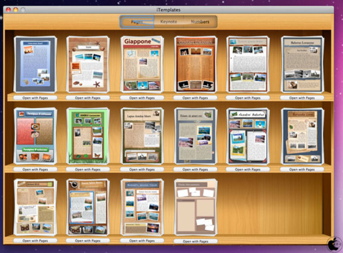 Lucacasula Mac用iworkテンプレート集アプリ Itemplates をリリース 11年4月13日 エキサイトニュース