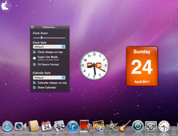 Dockに時計や日付を表示出来るmac用アプリ Dock Clock を試す 2011年4月24日 エキサイトニュース