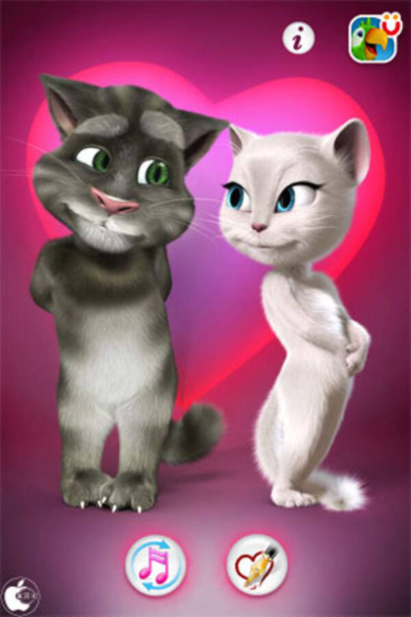 おしゃべり猫トムとアンジェラのメッセージカードアプリ トムのラブレター を試す 12年2月1日 エキサイトニュース
