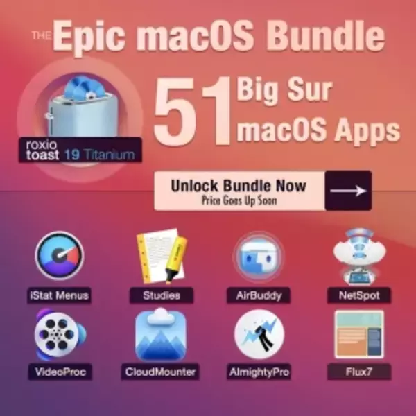 BundleHunt、1.5ドルのディスカウント料金を支払うと、51種類のMacアプリが格安購入できる「2021 Epic macOS Bundle!」を開催